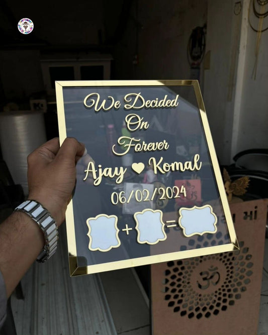 Acrylic Nikah Frames