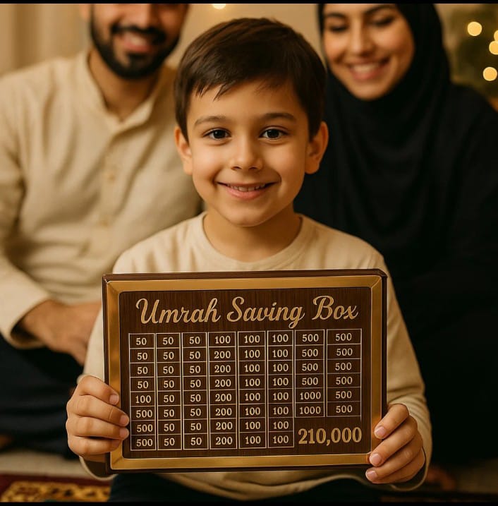 Umrah Saving Box – Save Rs. 210,000 for Your Spiritual Journey