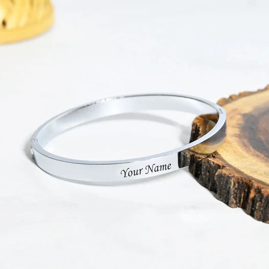 Engraved Name Kada Bracelet – Premium Quality Steel