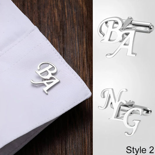 Customize Letter Cufflinks - Ring Reza