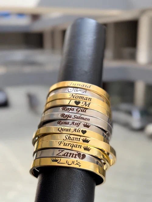 Engraved Cuff Bracelets - Ring Reza