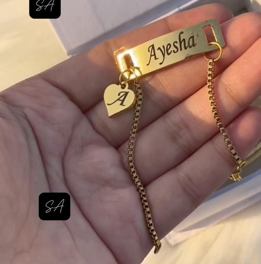 Engraved Name Bracelet - Ring Reza