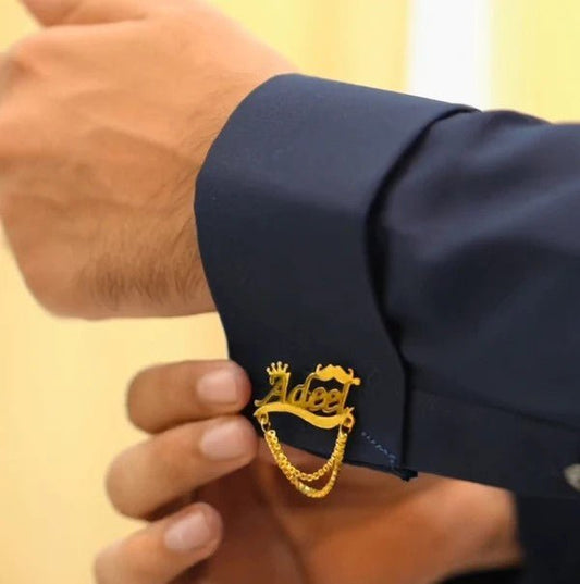 Name Cufflinks Customized Personalized - Ring Reza