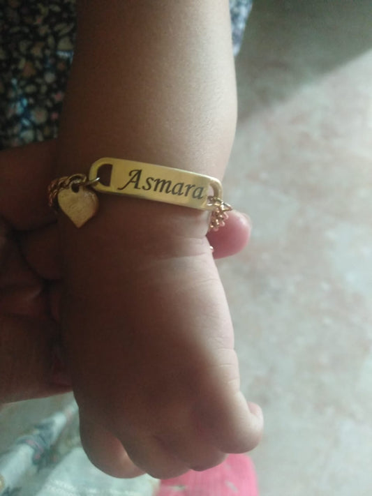 Personalized Name Baby Bracelet - Ring Reza