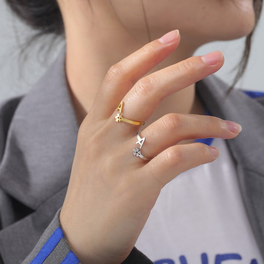 Alphabet Adjustable Rings