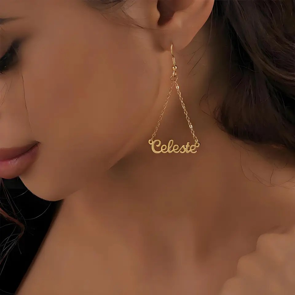 Hanging Name Earrings