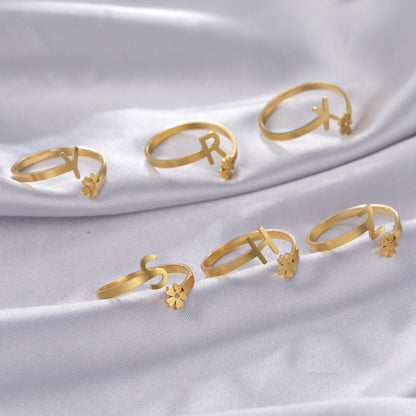 Alphabet Adjustable Rings