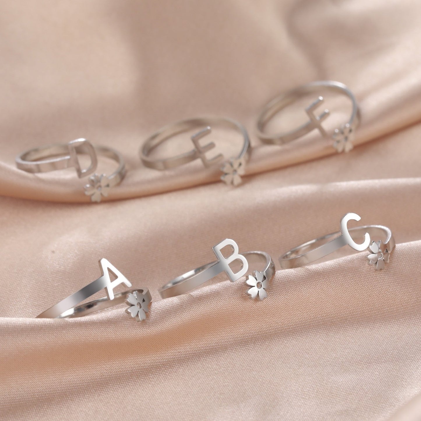 Alphabet Adjustable Rings