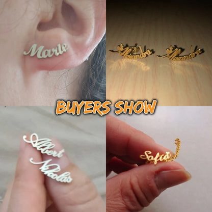 Handmade Name Earrings – Stylish Personalized Jewelry