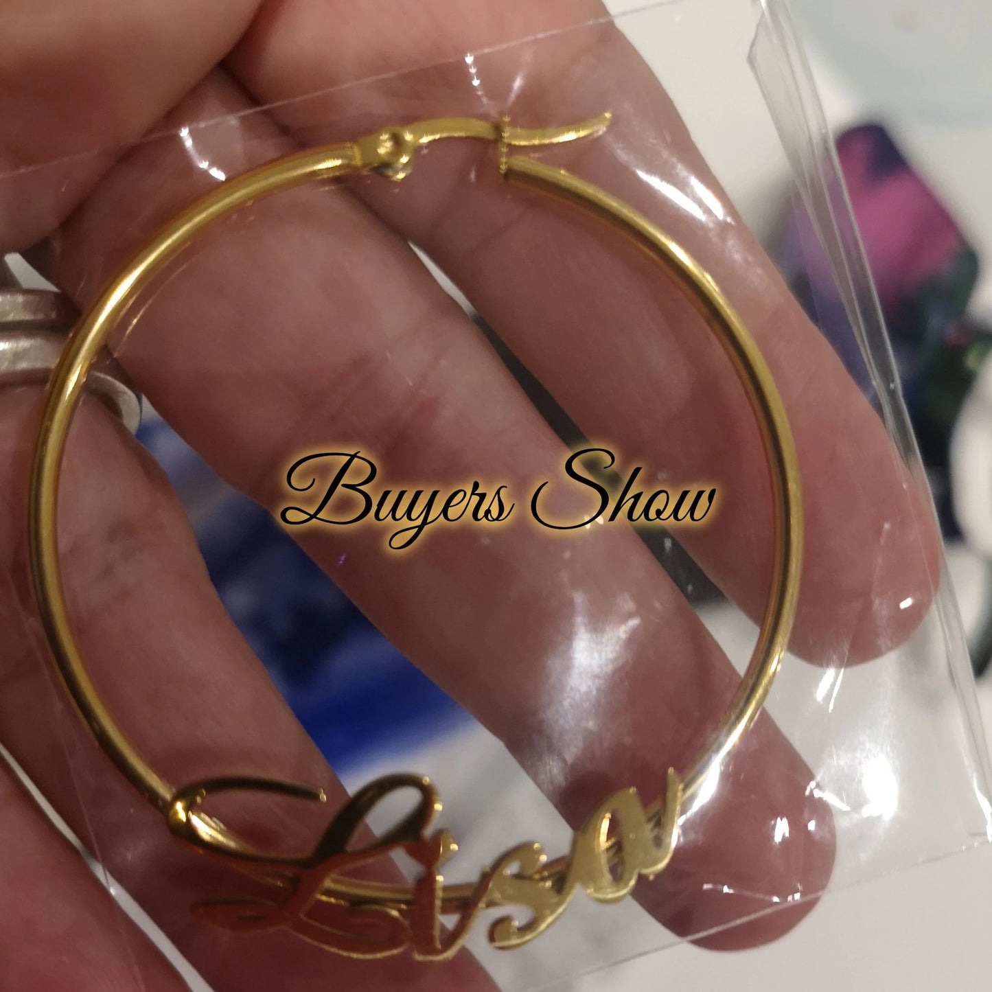 Customized Name Hoop Earrings