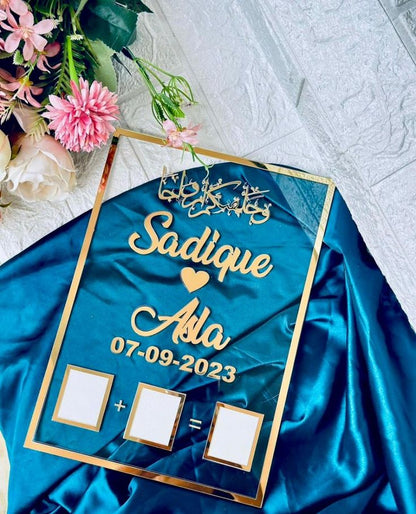 Acrylic Nikah Frames