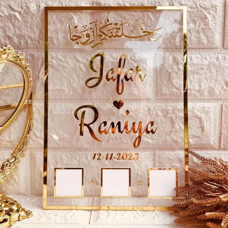 Acrylic Nikah Frames