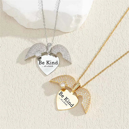 Engrave Name Open Heart Neckless