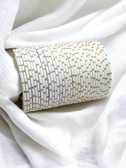 Metal Dot Bangles(Per Dozen)