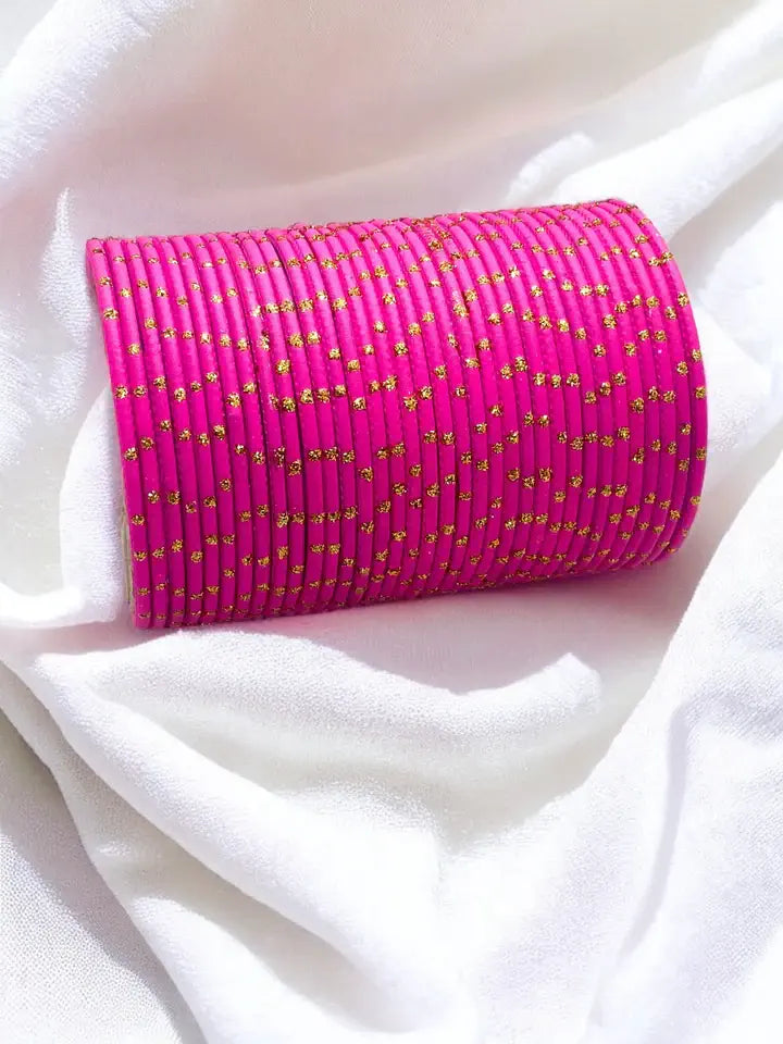 Metal Dot Bangles(Per Dozen)