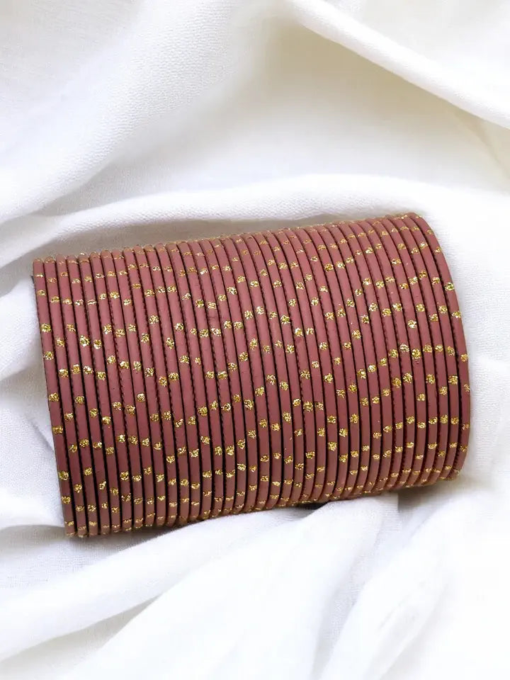 Metal Dot Bangles(Per Dozen)