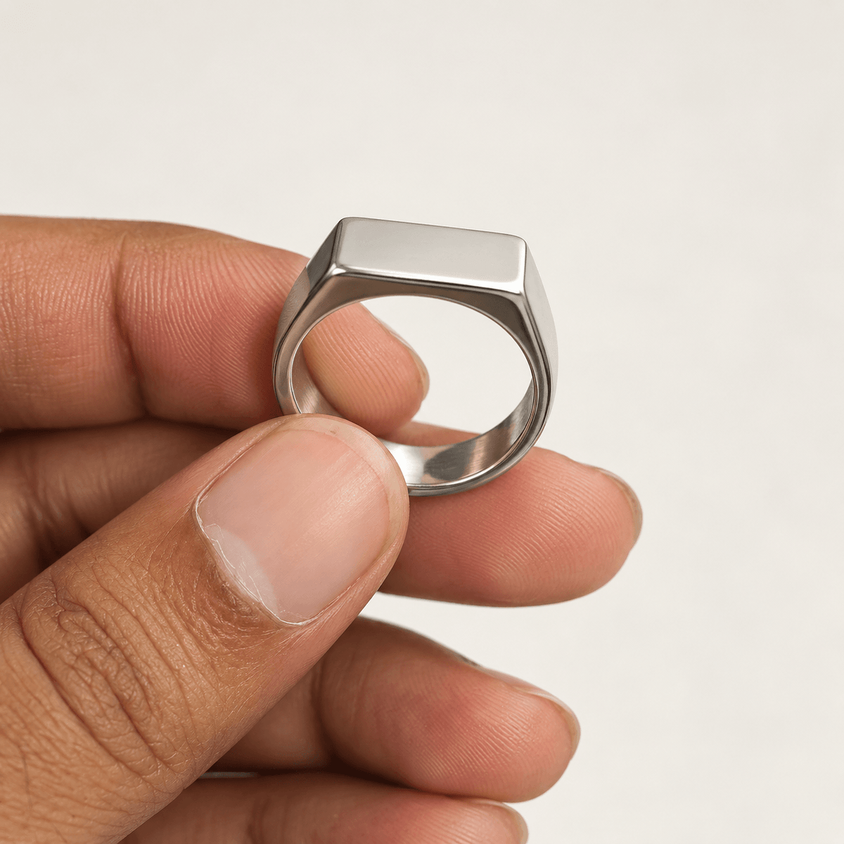 The Initial Edit — Silver Ring