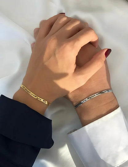 Engraved Couples Bracelet – Personalized For You & Your Love