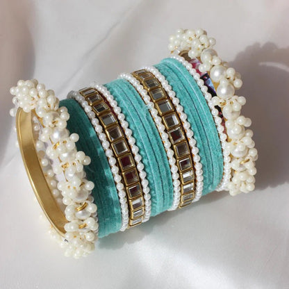 Bridal Pearl Bangle Set - Ring Reza