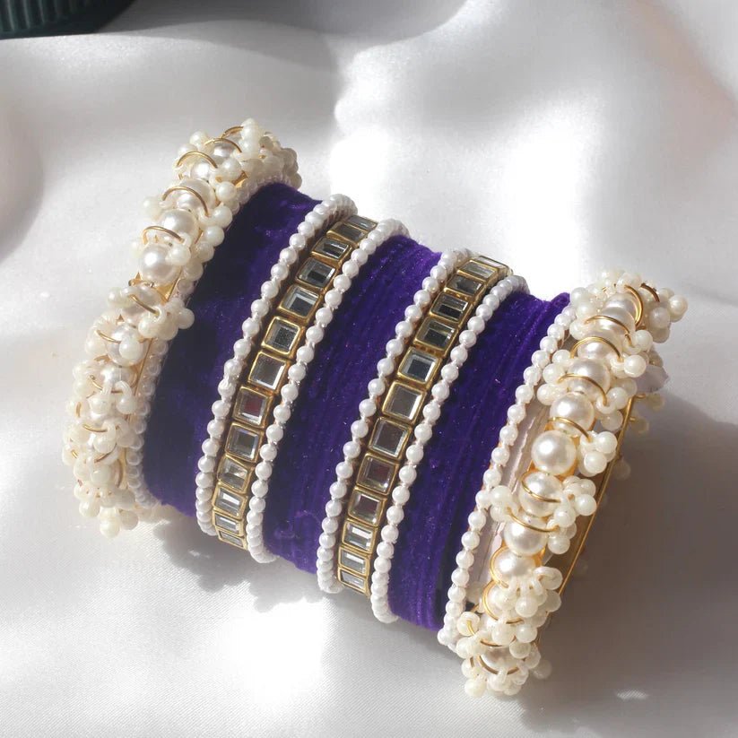 Bridal Pearl Bangle Set - Ring Reza