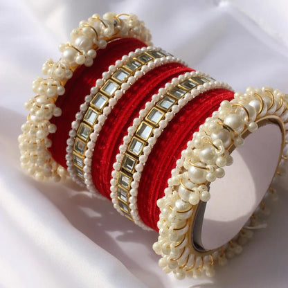 Bridal Pearl Bangle Set - Ring Reza