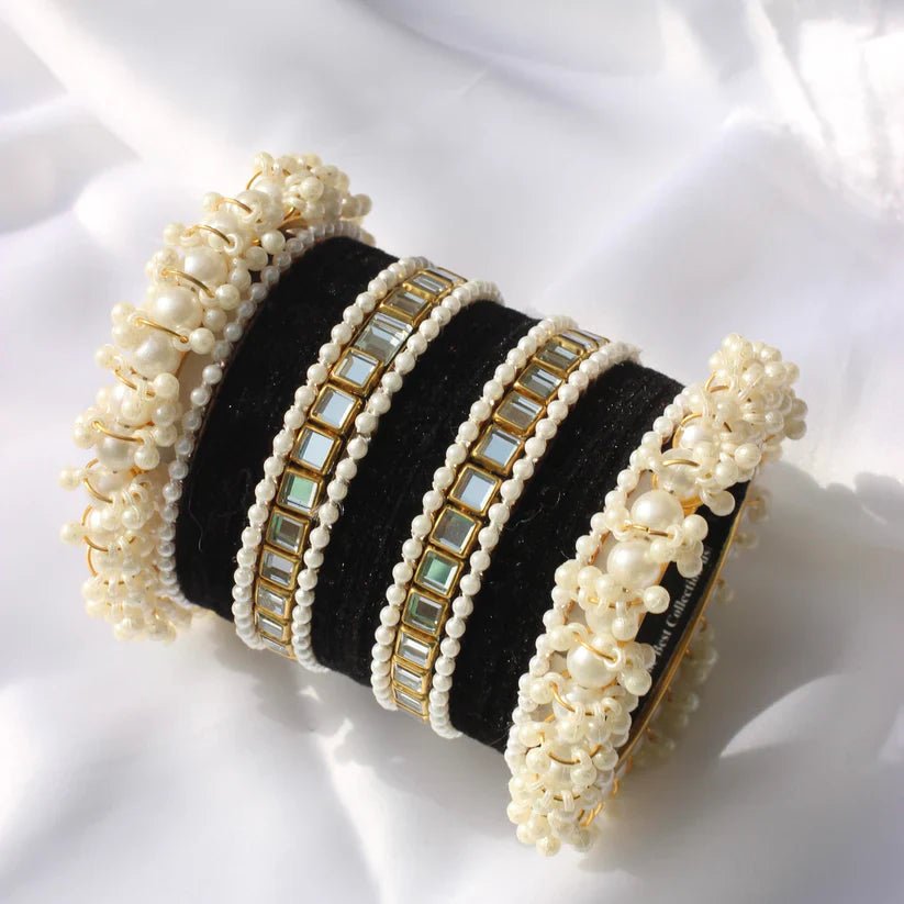 Bridal Pearl Bangle Set - Ring Reza