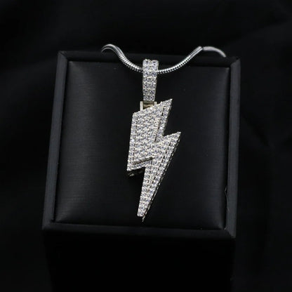 Diamond Style Bolt Pendant Chain