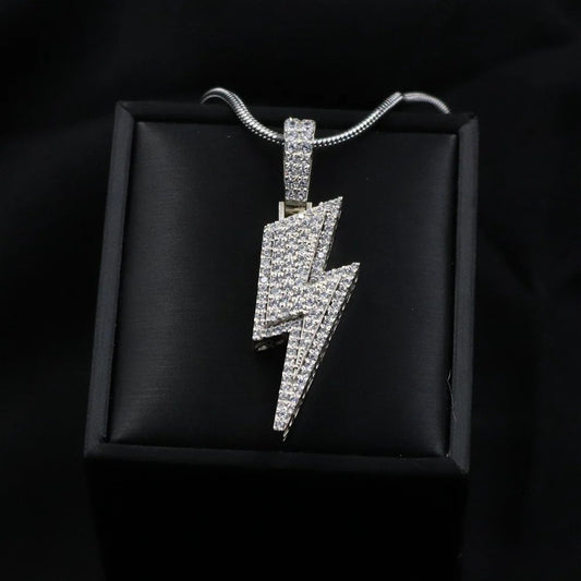 Diamond Style Bolt Pendant Chain