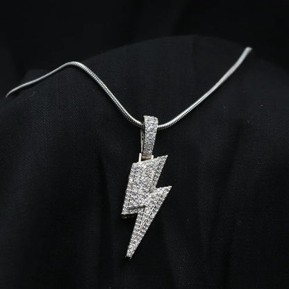 Diamond Style Bolt Pendant Chain