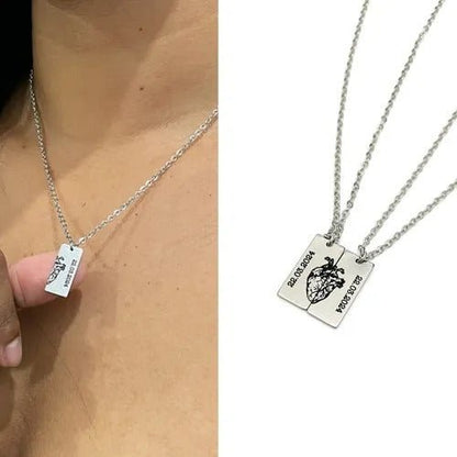 Couple Heart Neckles - Ring Reza