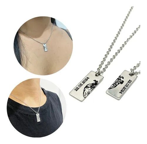 Couple Heart Neckles - Ring Reza