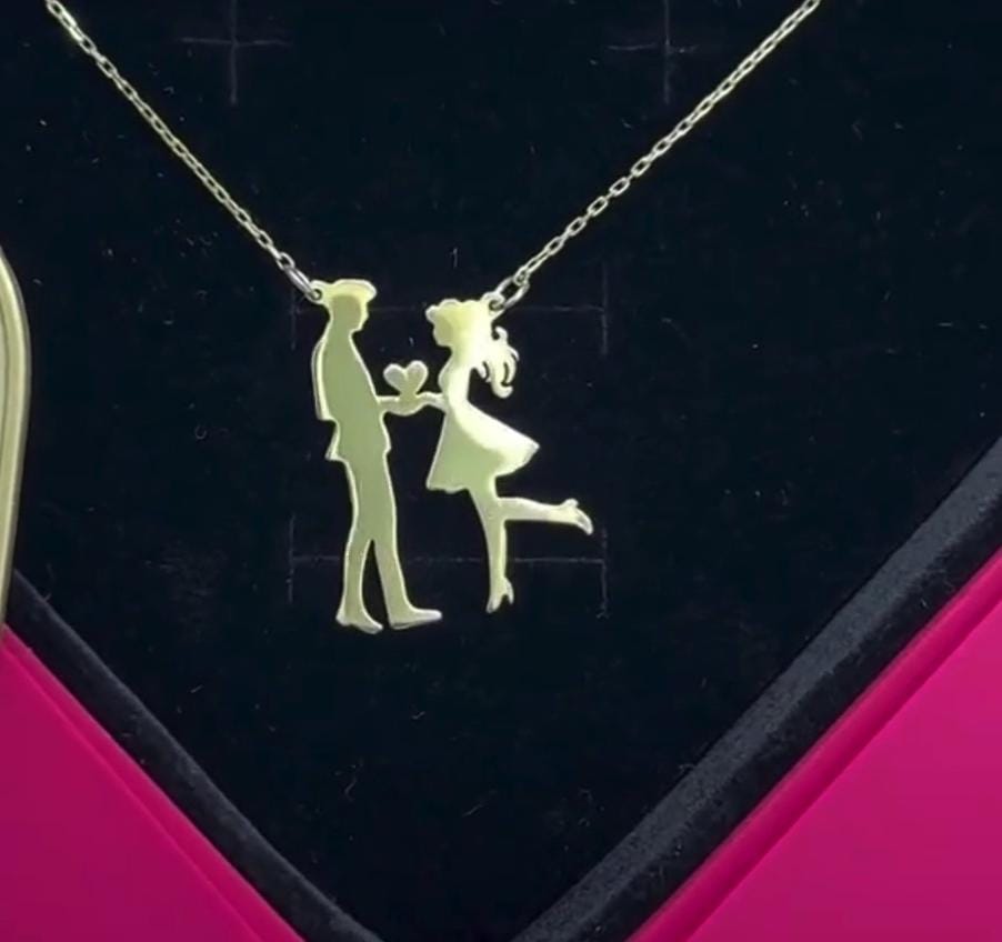 Couple Necklaces for Him & Her - Ring Reza