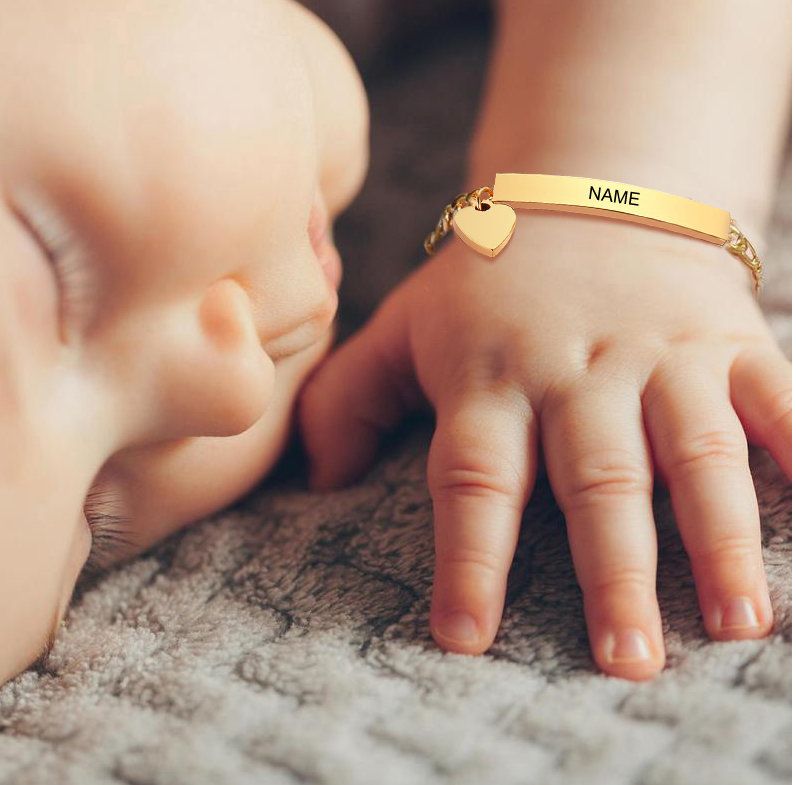 Custom Baby Name Bracelets – Personalized Gifts for Boys & Girls - Ring Reza