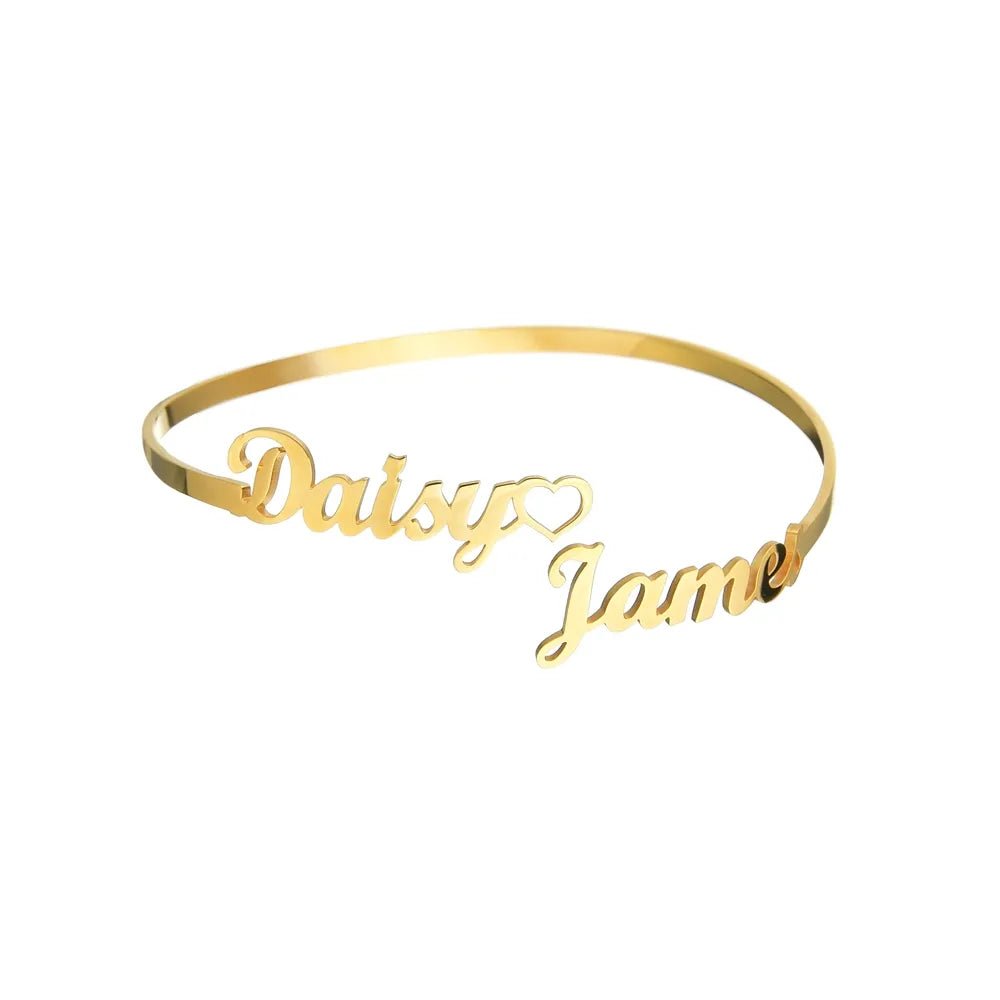 Custom Double Name Bracelet & Ring Set - Ring Reza