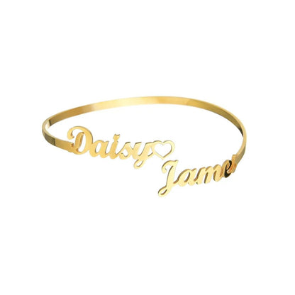 Custom Double Name Bracelet & Ring Set - Ring Reza