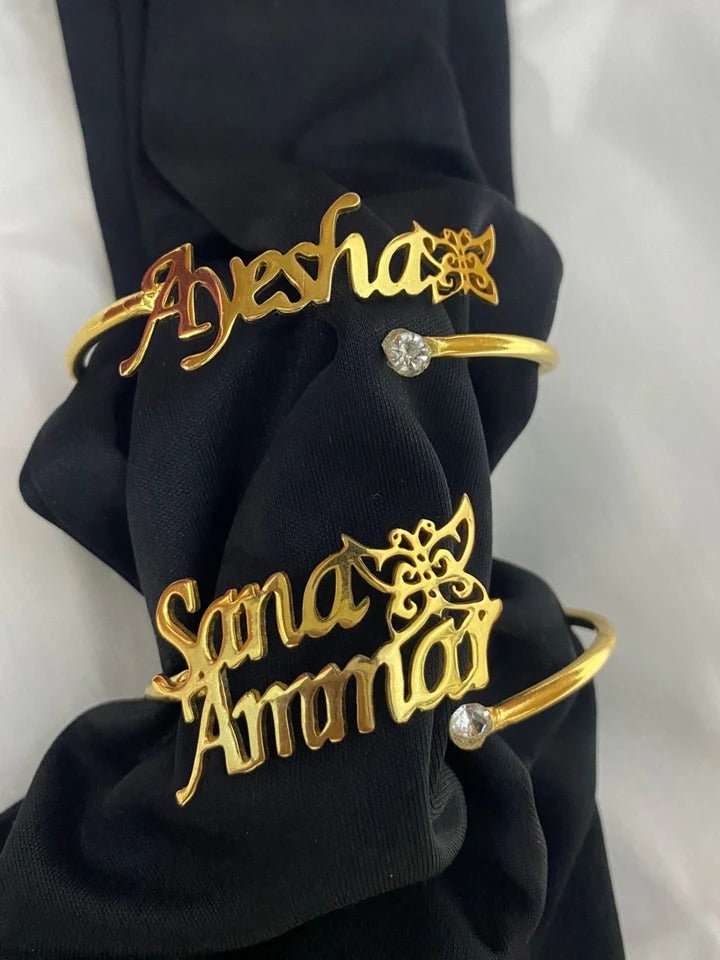 Customize Name Bangle for Girls - Ring Reza
