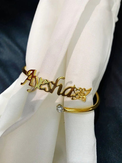 Customize Name Bangle for Girls - Ring Reza