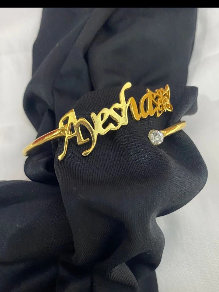 Customize Name Bangle for Girls - Ring Reza