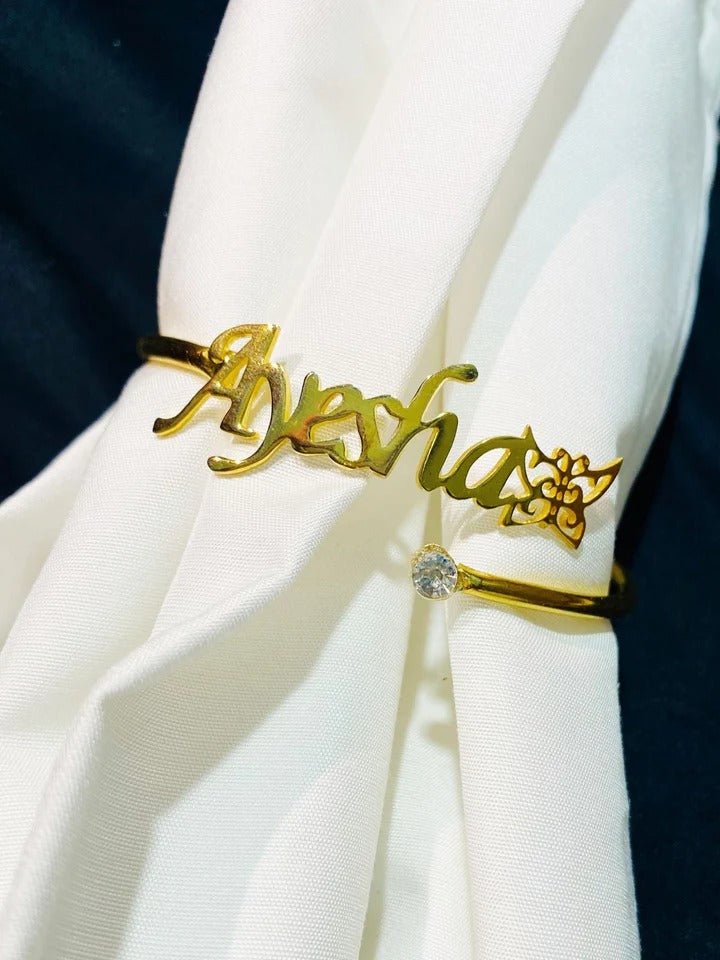 Customize Name Bangle for Girls - Ring Reza