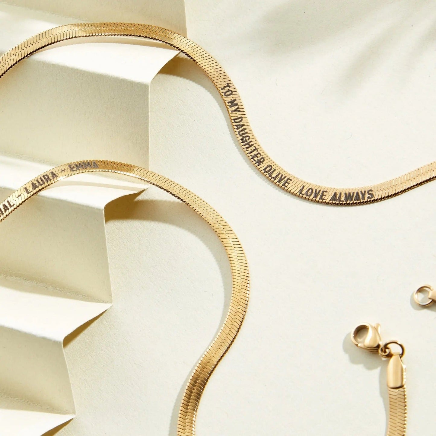 Customize Name Snake Chain - Ring Reza