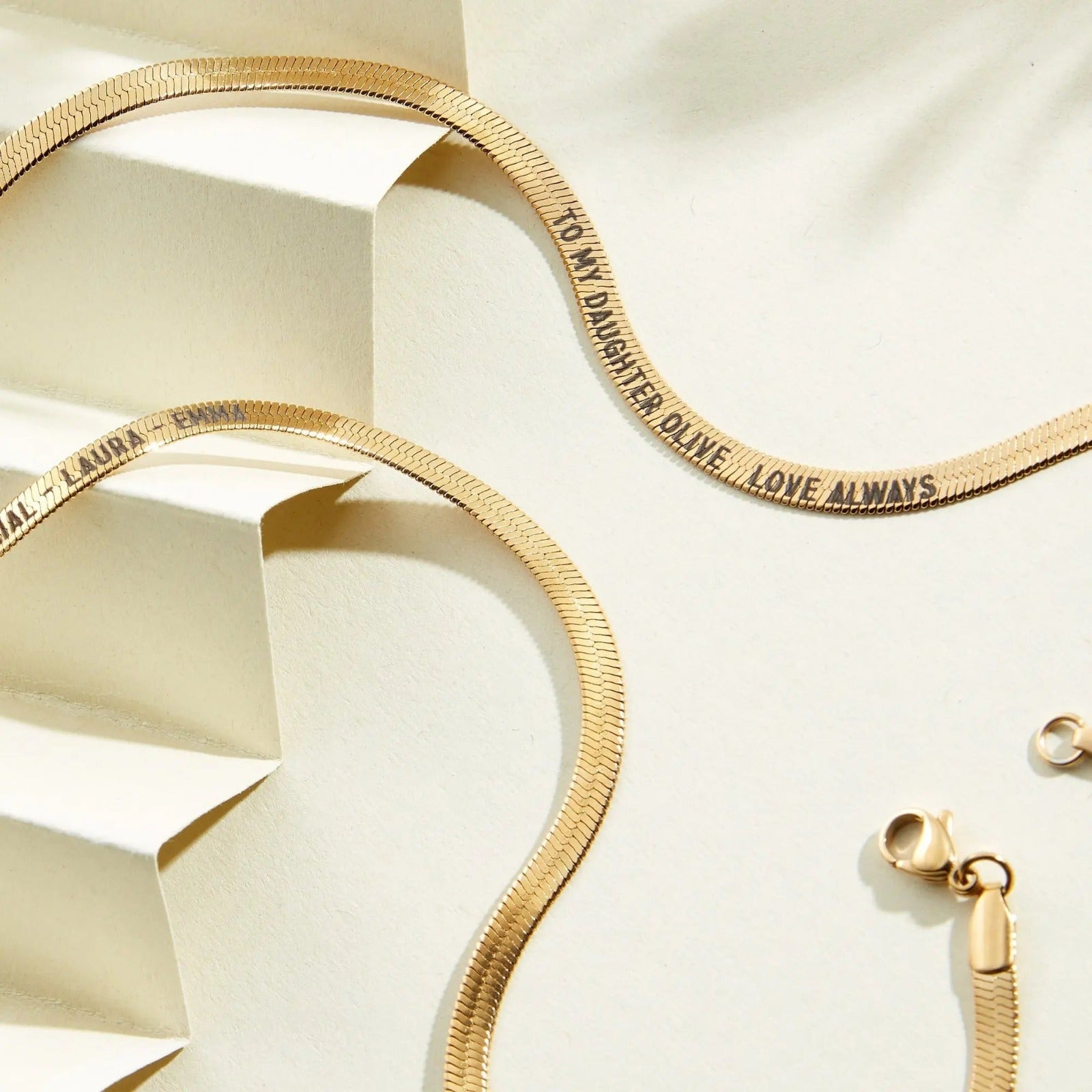 Customize Name Snake Chain - Ring Reza