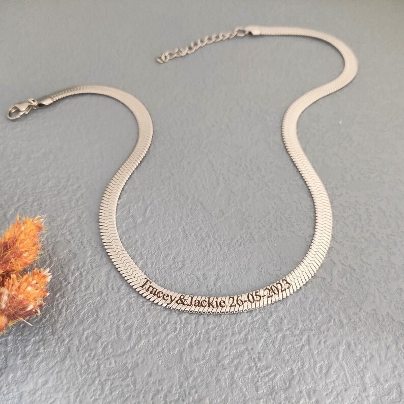Customize Name Snake Chain - Ring Reza