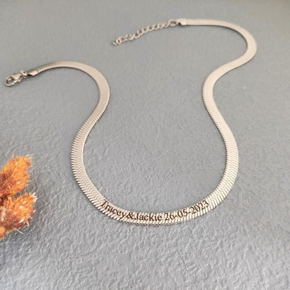 Customize Name Snake Chain - Ring Reza