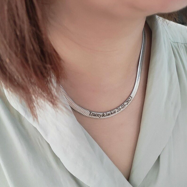 Customize Name Snake Chain - Ring Reza