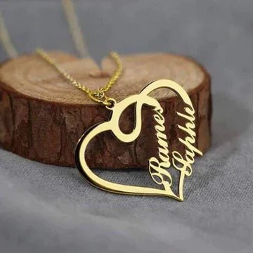 Customized Double Name Necklace - Ring Reza