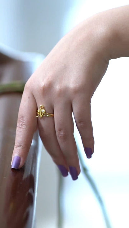 Customized Letter Ring - Ring Reza