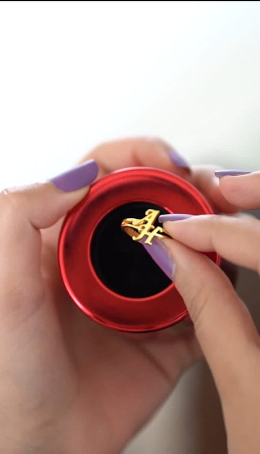 Customized Letter Ring - Ring Reza