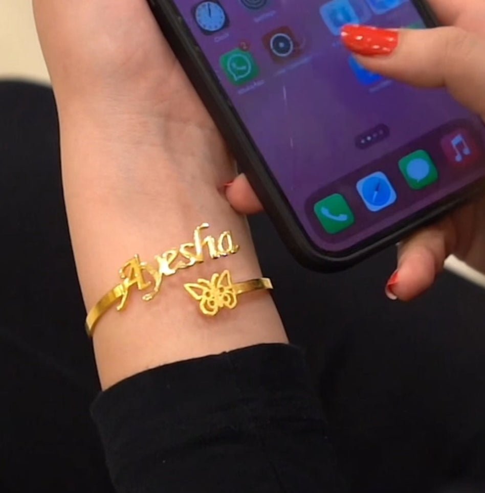 Customized Name Bangle - Ring Reza