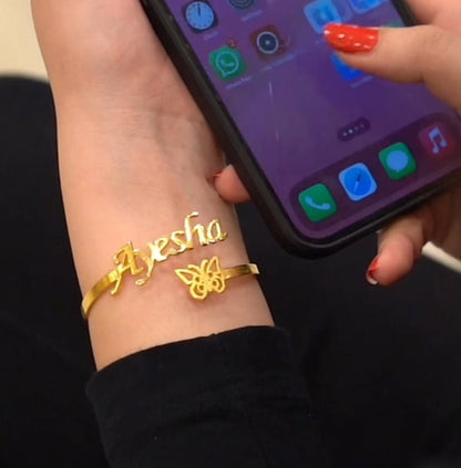 Customized Name Bangle - Ring Reza
