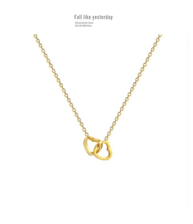 Double Heart Necklace - Ring Reza